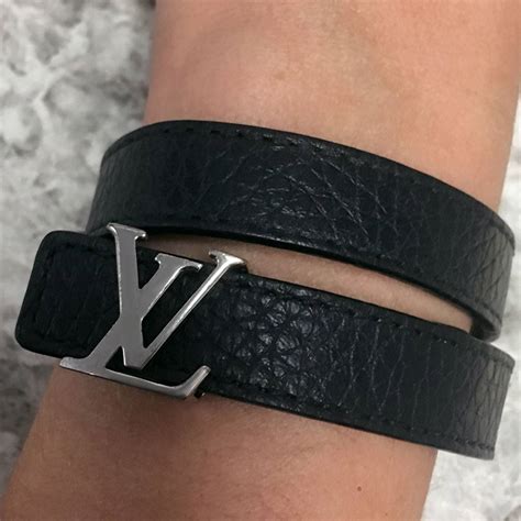 louis vuitton bangle leather